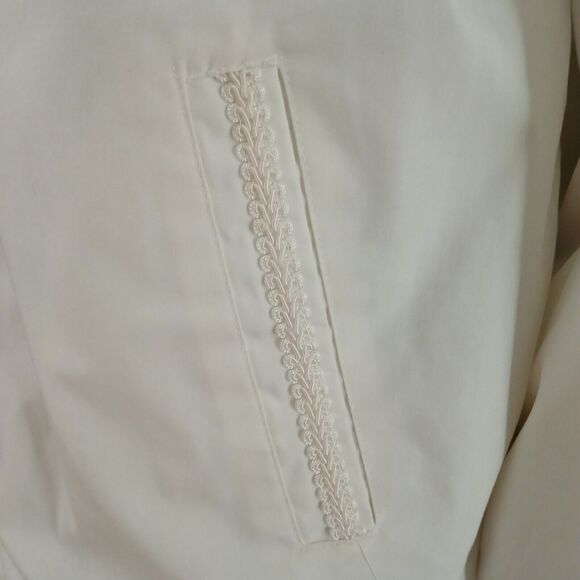 Blair Women's Ivory/White Winter Coat Classic Faux Fur Interior Comfortable Zip - Picture 9 of 16